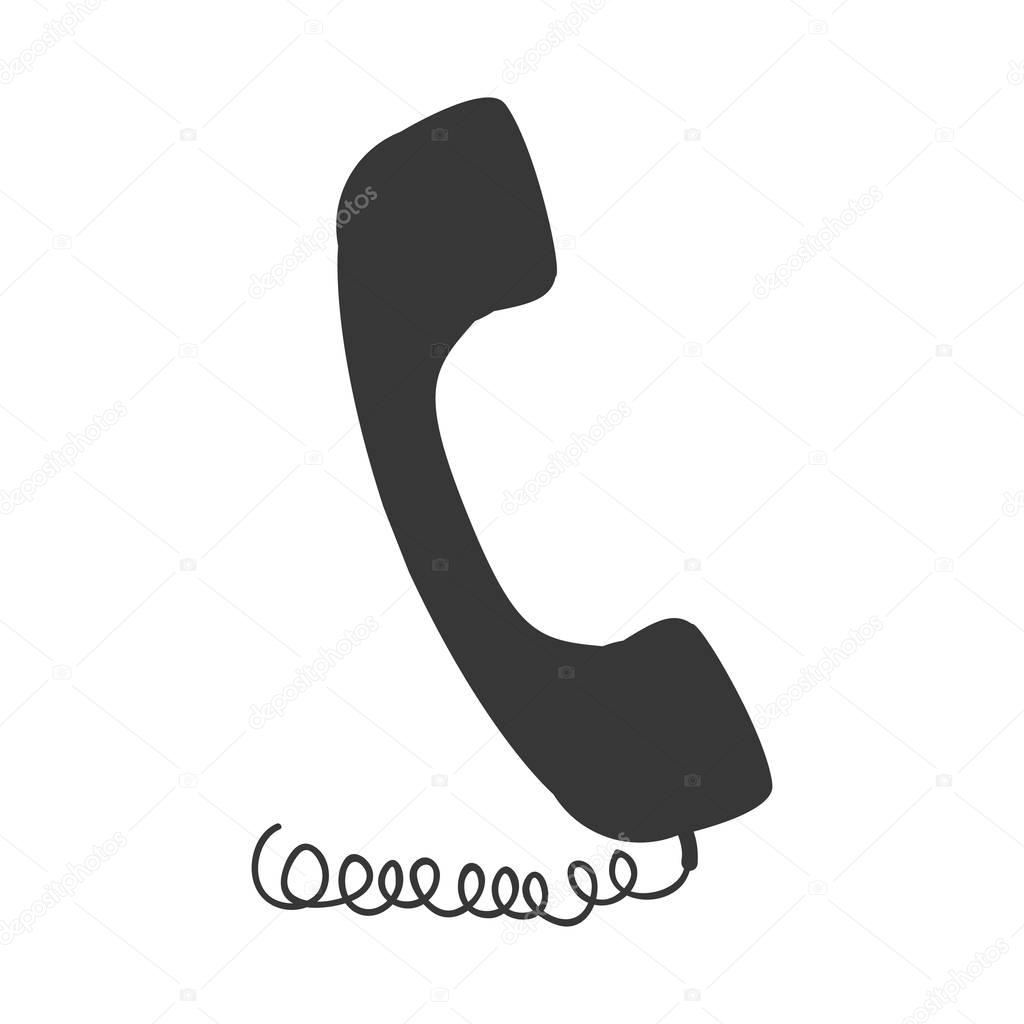 Telephone handset icon Stock Vector Image by ©grgroupstock 130256422