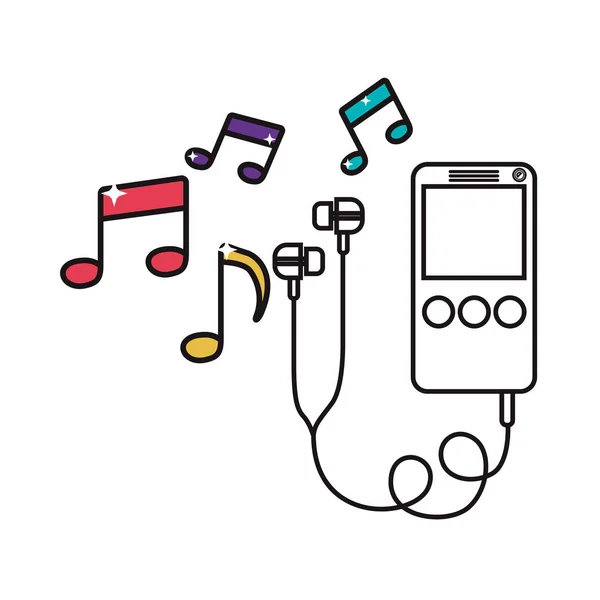 Imagem do ícone do leitor de música digital —  Vetores de Stock