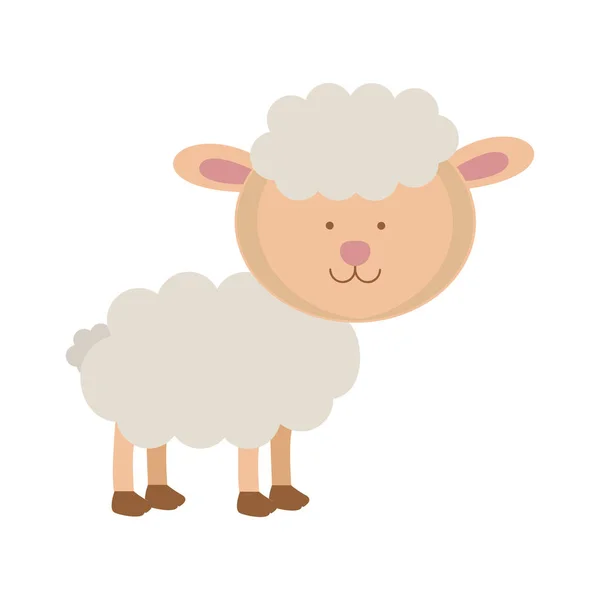 Mouton animal icône image — Image vectorielle