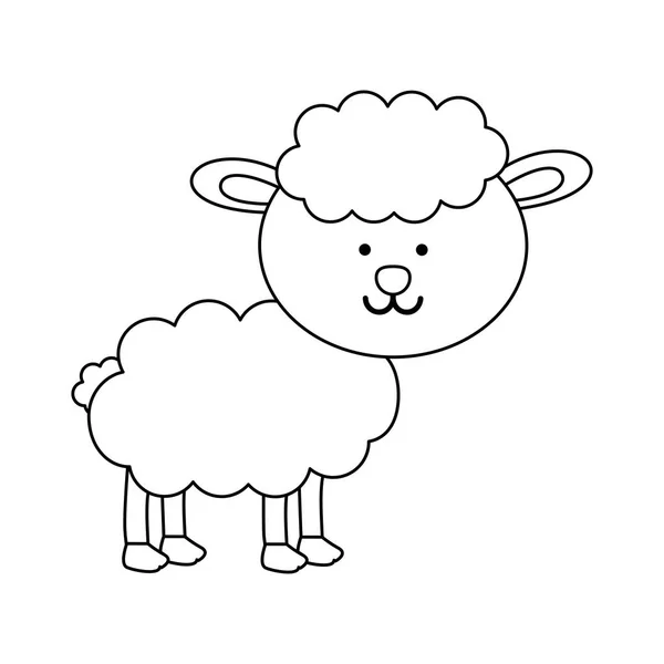 羊动物图标图像 — 图库矢量图片
