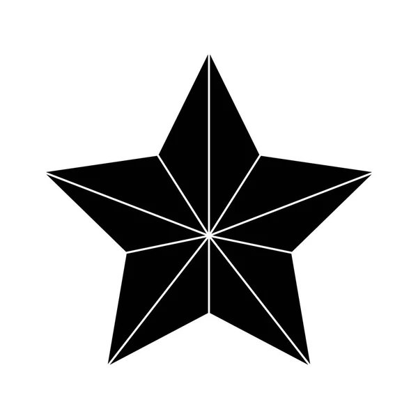 Image icône étoile ornementale — Image vectorielle