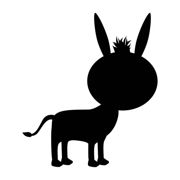 Donkey animal icon image — Stock Vector