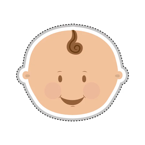 Niedliches Baby-Symbolbild — Stockvektor