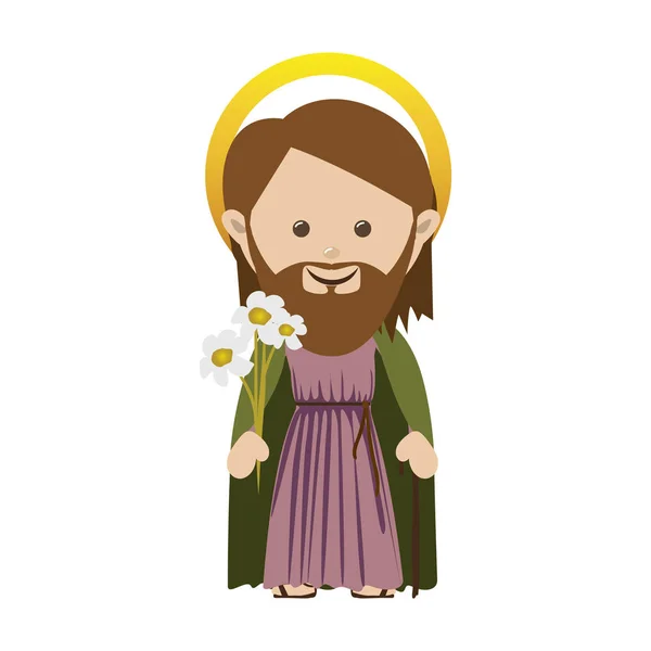 Holy family icon image — Stock Vector