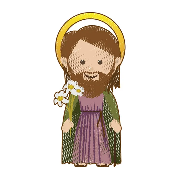 Holy family icon image — Stock Vector