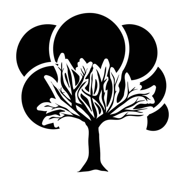 Baum abstraktes Symbolbild — Stockvektor