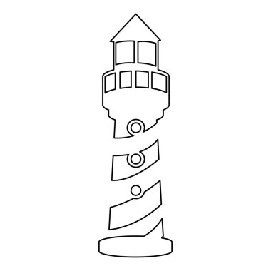 Deniz feneri sembol simge görüntüsü