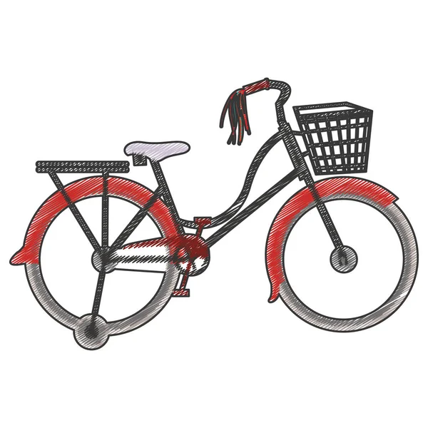 Bike or bicycle icon image — Stock Vector