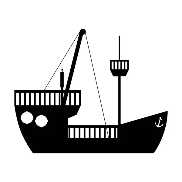 Ship boat icon image — Stock Vector
