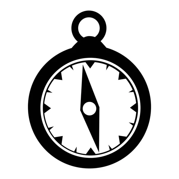 Enkel kompass ikonbild — Stock vektor