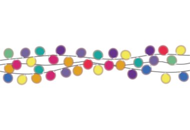 renkli uzatma kablosu ışıklar Noel ampul Küre