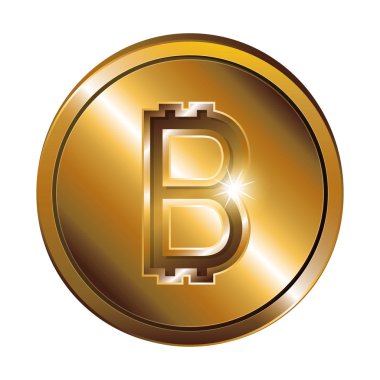 siluet Bahtı Tayland sikke altın ve para birimi simgesiyle