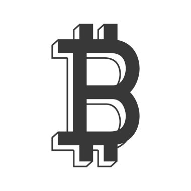 para birimi sembolü Bahtı Tayland ile siyah siluet