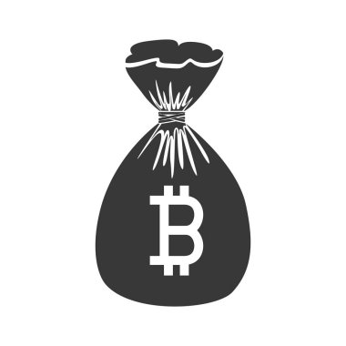 Bahtı Tayland sembol siluet çanta