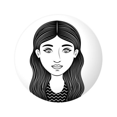 uzun dalgalı saçlı yarım vücut kadın Küre