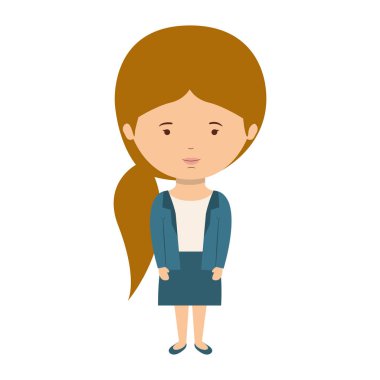 at kuyruğu saç ile resmi tarzı giyimli kadın