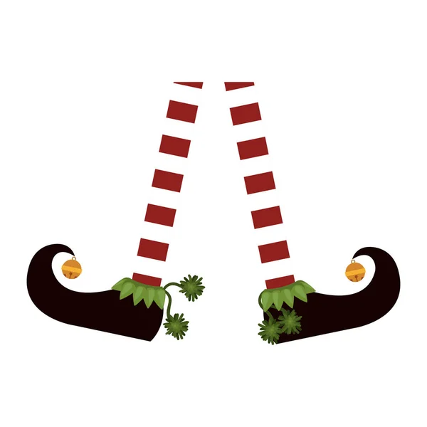 Image couleur avec pieds écartés de gnome — Image vectorielle