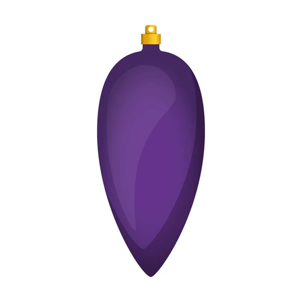 形の葉に紫のガーランド — ストックベクタ