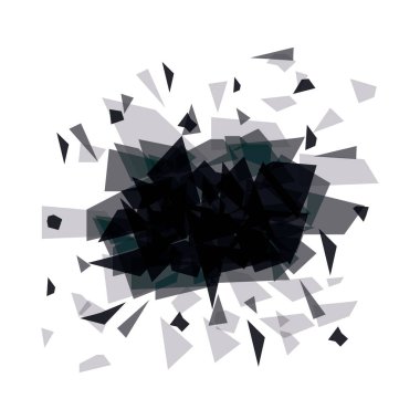 İzole poligonal şekil tasarım