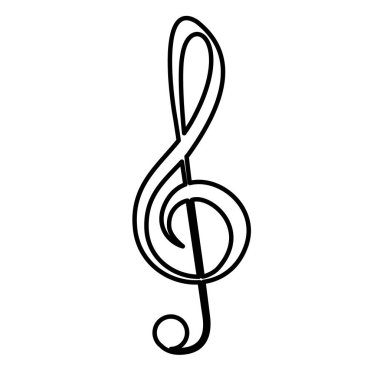 İzole müzik Not Tasarım