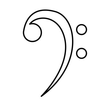 İzole müzik Not Tasarım