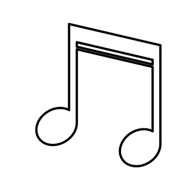 İzole müzik Not Tasarım