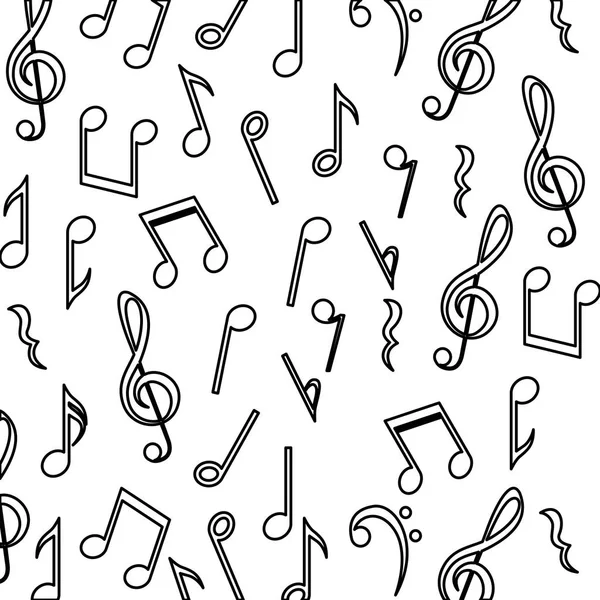 Music note background design — Stock Vector
