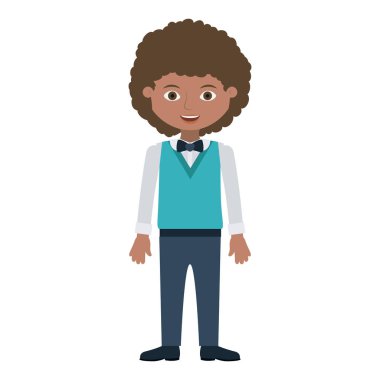 İzole çocuk karikatür tasarım