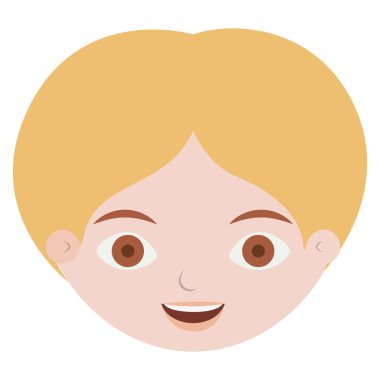 İzole çocuk karikatür tasarım