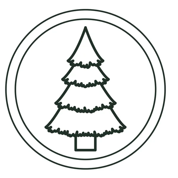 Tannenbaum der Weihnachtszeit Design — Stockvektor