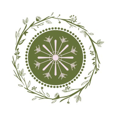 Noel sezon tasarım taç içinde Küre