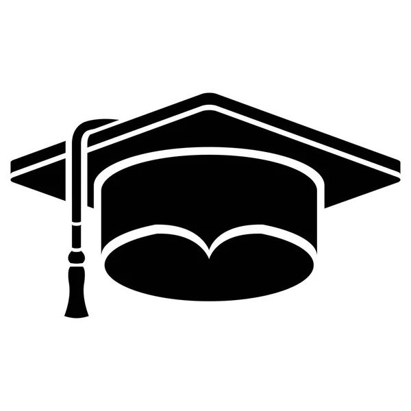 Geïsoleerde Graduation cap ontwerp — Stockvector