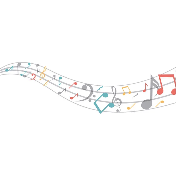Isolated music note design — Stock Vector