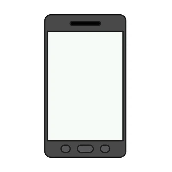 Elszigetelt Smartphone berendezés tervez — Stock Vector