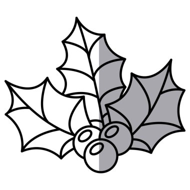 Berry ve yaprakları Noel sezon tasarım