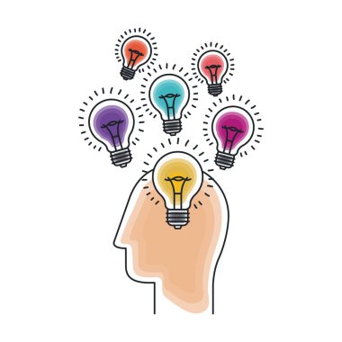 İzole büyük fikir çizmek tasarım