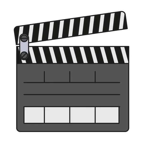 Diseño de clapboard aislado — Archivo Imágenes Vectoriales