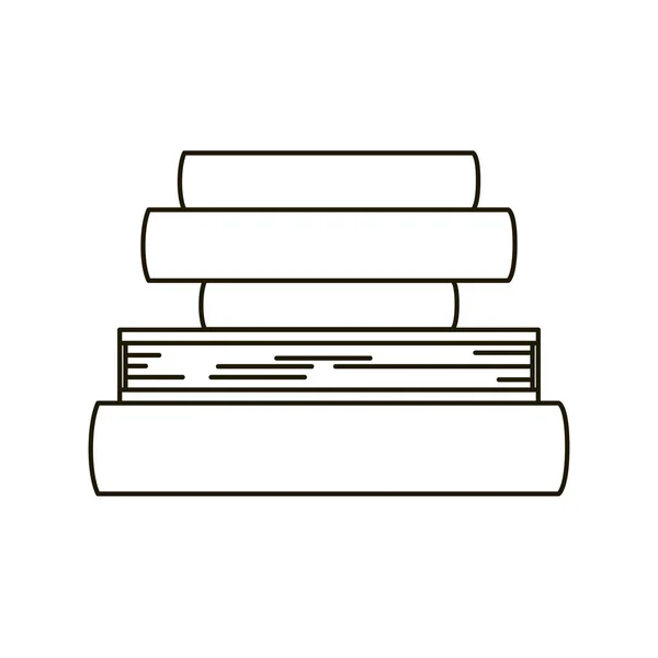 Design di oggetti libro isolato — Vettoriale Stock
