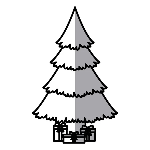 Pin arbre de Noël conception de la saison — Image vectorielle