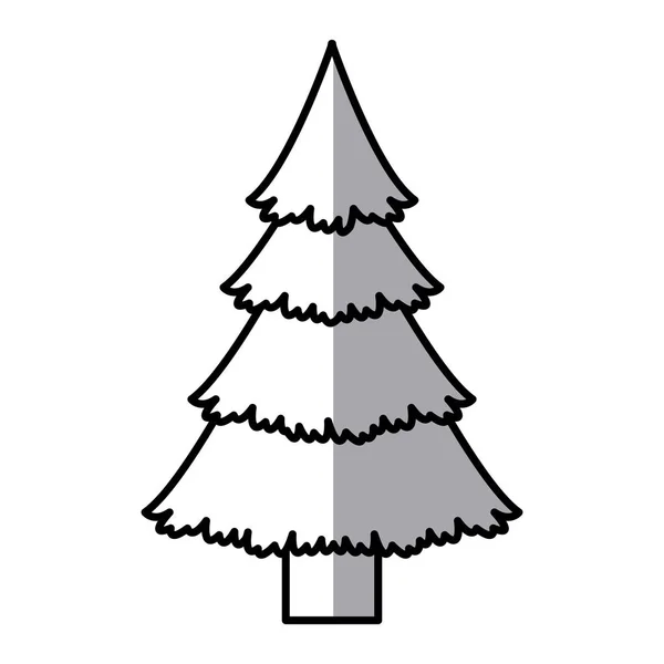 Albero di pino di Natale disegno stagione — Vettoriale Stock