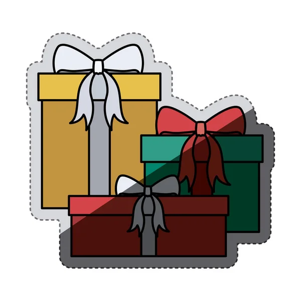Gift of Christmas season design — Stock Vector
