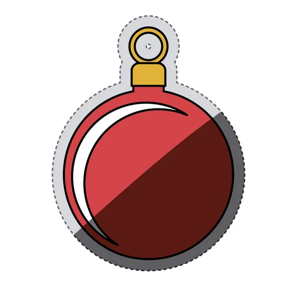 Sphere of Christmas season design — Stock Vector