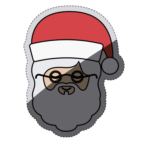Santa de conception de la saison de Noël — Image vectorielle