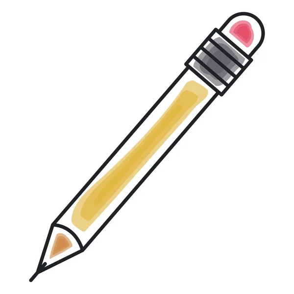 Isoliertes Bleistift-Werkzeug-Design — Stockvektor