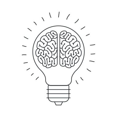 İzole büyük fikir çizmek tasarım