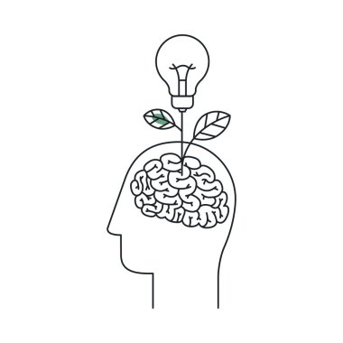 İzole büyük fikir çizmek tasarım