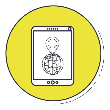 Ortam simgesi yeşil düğmeye tasarım içinde