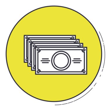 Faturaları simgesi yeşil düğmeye tasarım içinde