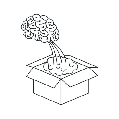 İzole büyük fikir çizmek tasarım