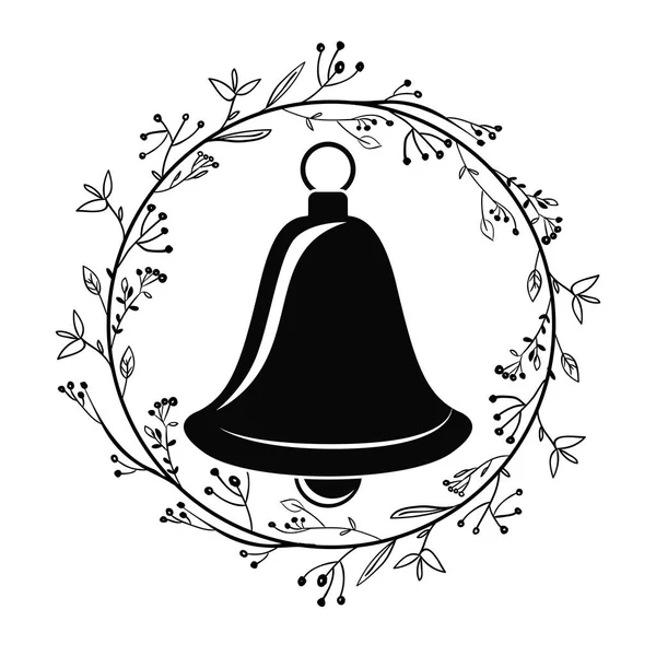 Desain Bell of Christmas season - Stok Vektor